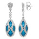 Boucles d'oreilles en argent et Marcassite miroir chromée (Dallas Prince Designs)