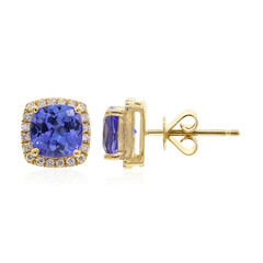Boucles d'oreilles en or et Tanzanite AAA (CIRARI)