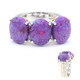 Bague en argent et Turquoise pourpre de Mohavie (Gems en Vogue)