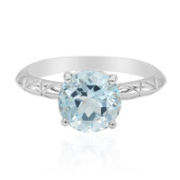 Bague en argent et Topaze bleu ciel