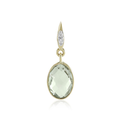 Pendentif en or et Améthyste verte
