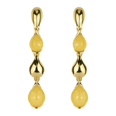 Boucles d'oreilles en argent et Ambre baltique (dagen)