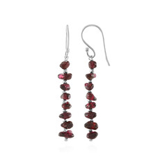 Boucles d'oreilles en argent et Grenat d'Inde