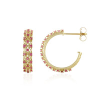 Boucles d'oreilles en or et Saphir parme (Ornaments by de Melo)