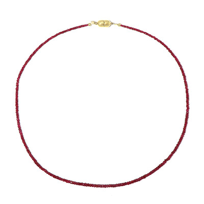 Collier en argent et Spinelle rouge noble (Adela Silber)