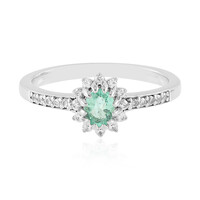 Bague en argent et Emeraude de Colombie