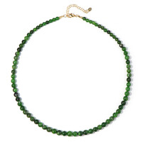 Collier en argent et Diopside de Russie