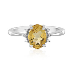 Bague en argent et Citrine