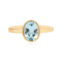 Bague en argent et Topaze bleu ciel