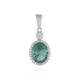 Pendentif en argent et Fluorite verte