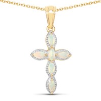 Collier en argent et Opale Welo