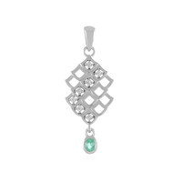 Pendentif en argent et Emeraude d'Ethiopie