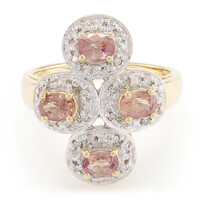 Bague en or et Saphir Padparadscha non chauffé (AMAYANI)