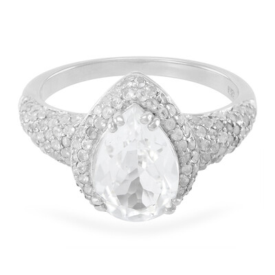 Bague en argent et Topaze Glacier
