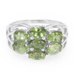Bague en argent et Apatite de Russie