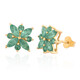 Boucles d'oreilles en or et Emeraude de Colombie (de Melo)
