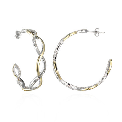 Boucles d'oreilles en argent et Topaze blanche (Adela Silber)