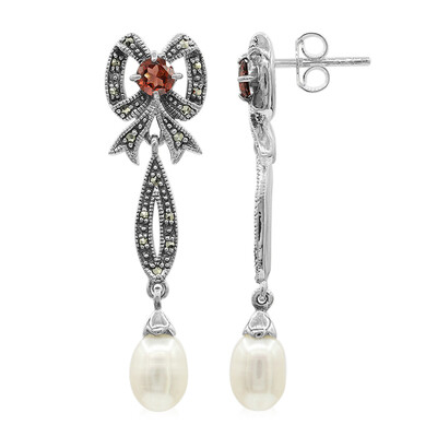 Boucles d'oreilles en argent et Perle de culture d'eau douce