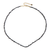 Collier en argent et Diamant noir