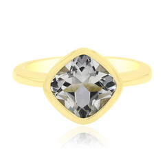 Bague en argent et Topaze blanche
