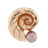 Pendentif en argent et Perle Ming de couleur pourpre (TPC)