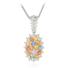 Collier en argent et Saphir (Dallas Prince Designs)