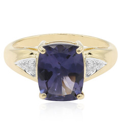 Bague en or et Quartz Myrtille