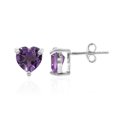Boucles d'oreilles en argent et Améthyste de Bolivie