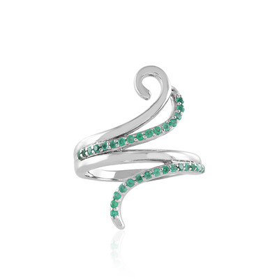 Bague en argent et Onyx vert