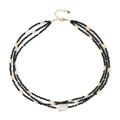 Collier en argent et Perle blanche de culture d'eau douce