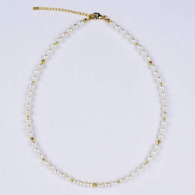 Collier en argent et Perle de culture d'eau douce