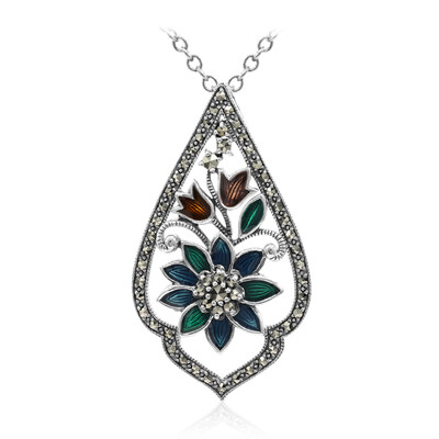 Collier en argent et Marcassite
