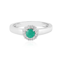 Bague en argent et Emeraude du Brésil