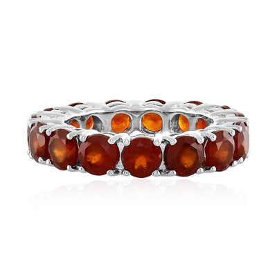 Bague en argent et Grenat Hessonite