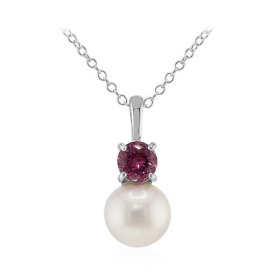 Collier en argent et Perle blanche de culture d'eau douce