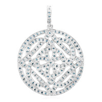 Pendentif en argent et Diamant fantaisie
