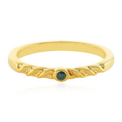 Bague en argent et Diamant bleu I3