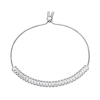 Bracelet en argent et Topaze blanche
