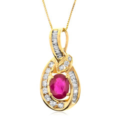 Collier en or et Rubis du Mozambique (CIRARI)