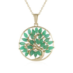 Collier en argent et Emeraude de Socoto