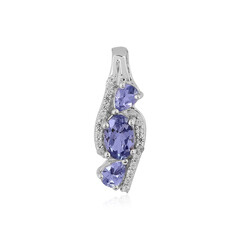 Pendentif en argent et Tanzanite