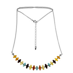 Collier en argent et Ambre baltique