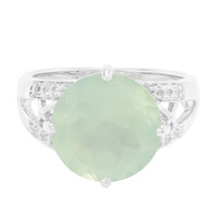 Bague en argent et Préhnite
