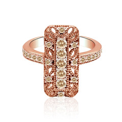 Bague en or et Diamant rose de France SI1 d'Argyle 