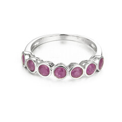 Bague en argent et Rubis du Mozambique