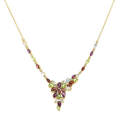 Collier en argent et Grenat Rhodolite