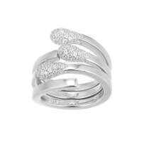 Bague en argent et Topaze blanche (Adela Silber)