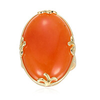 Bague en argent et Aventurine rouge