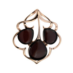 Pendentif en argent et Ambre baltique