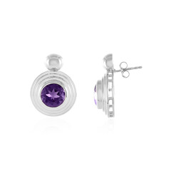 Boucles d'oreilles en argent et Améthyste de Sibérie (de Melo)